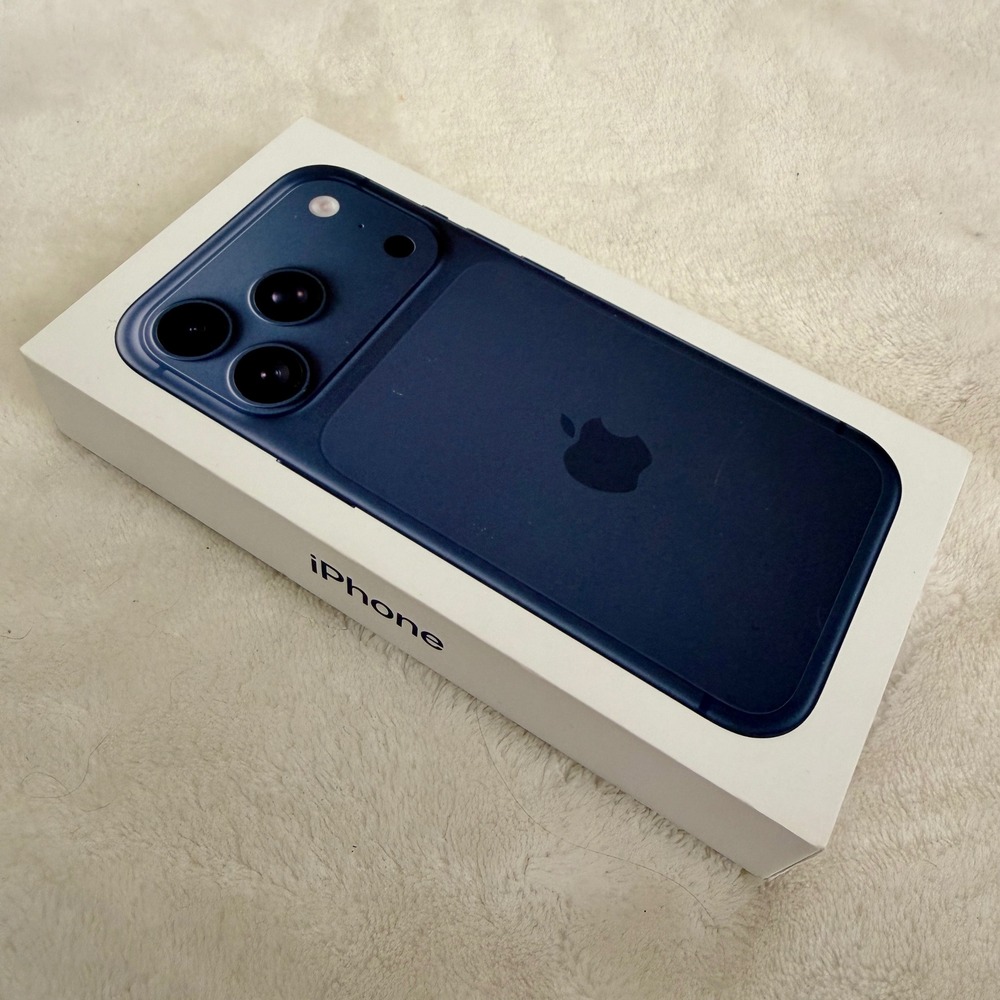 Apple iPhone 17 Pro Deep Blue 256GB Empty Box Only With Paper Inserts A3256